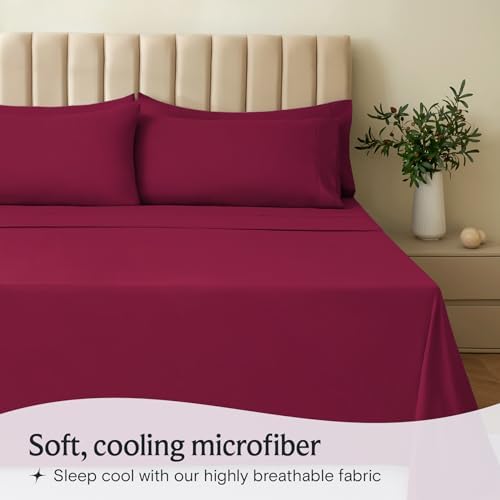 Twin XL Sheets Set, Cooling & Soft Deep Pocket Bed Sheets, 3PC - Image 3
