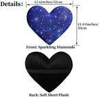Car Bling Pillows Automobile Headrest Neck Pillow Shiny Diamond Interior Accessories for Women, Girls and Ladies Car Nevk Pillow Rhinestone Universal Fit Blue 2 Pieces - Image 3