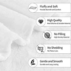 White Daisy Print Ultra-Soft Micro Fleece Blanket Ultra-Soft Micro Light Weight Warm Bed Throw Blanket - Image 6