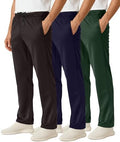 3 Pack Men's Mesh Sweatpants Open Bottom Lounge Workout Track Gym Pants by RealEssentials