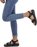 mysoft Women's Comfortable Walking Sandals Platform Wedge Ankle Strap - Image 3