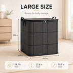 Dust-Proof Comforter and Bedding Organizer, Foldable Outdoor Cushion Storage Bag Travel Bag, Moving Storage Bins, Reinforced Handles ，3pcs：S (13.8 x 9.8 x 7.9 inches) - Image 5