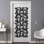 Window Privacy Film Frosted, Horror Skulls Non-Adhesive Static Cling Window Tint, Southwestern Horns Boho Tribal Hats Boots Insulated Windows Frosted Films for Living Room, 35.4 x 78.7 Inches - Image 3