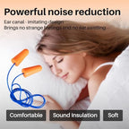 NRR 33dB Foam Ear Plugs with Cord,100 Pairs/Box，for Sleeping - Image 2