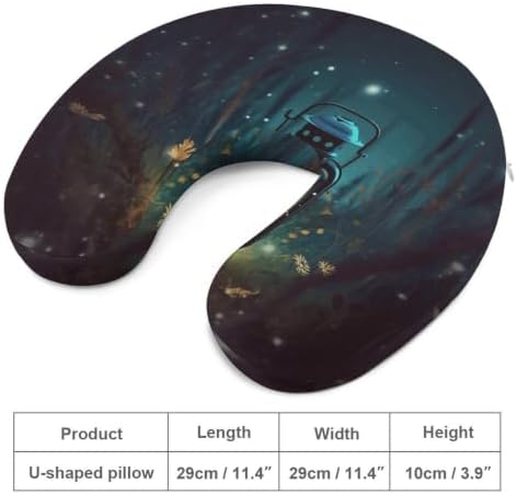 Neck Pillow, Soft Comfortable U Shape Memory Foam Travel Pillow - Image 2