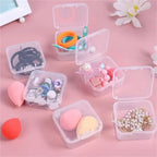 Mini Containers 120pcs Transparent Plastic Jewelry Storage Box Container Portable Earring Ring Earplugs Packaging Case for Quick Identification in Home,Office,Travel Use - Image 5