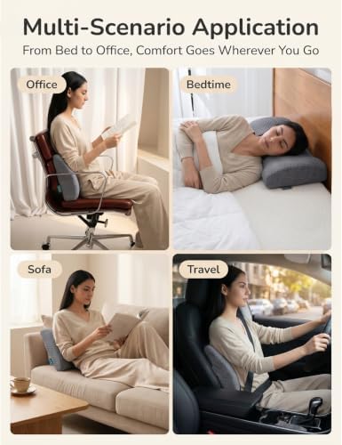 Lumbar Support Pillow Memory Foam Pillow Back Cushion - Image 4