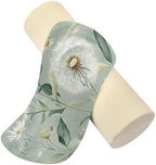 Sage Green Dandelion Neck Roll Pillow Bolster Round Health Memory Foam Long Cervical Cylinder Pillows with Removable Washable Cover for Body Bed Legs Back Yoga - Image 3