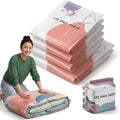 3Pcs No Pump Vacuum Storage Bags, Press Compression Vacuum Seal Bags, Large Capacity Compression Storage Bags For Clothes, Bedding (3PCS 100x80x40cm) by Unknown