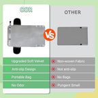 Large Grey Toddler Airplane Bed with Cloth Book, Portable Airplane Seat Extender Travel Bed for Kids, Soft Baby Plane Travel Essentials for Flying, Toddlers Long Flight Must Haves Footrest - Image 3