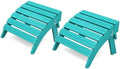 KINGYES Folding Adirondack Ottomans Set of 2 for Adirondack Chair, Aruba by KINGYES