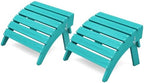 KINGYES Folding Adirondack Ottomans Set of 2 for Adirondack Chair, Aruba by KINGYES