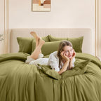 FUANNA California King Comforter Set 7 PCS, Soft Bed Set, Cozy Bed in a Bag - Image 2