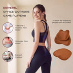 Coverado Car Seat Cushion and Lumbar Support Pillow, Memory Foam Cooling Silk, Ergonomic Support for Back Pain Relief, Seat Cushion for Car Driver & Office Chair Universal Fit Coffee - Image 3