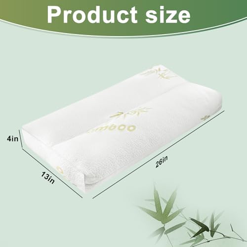 MINUPWELL Knee Pillow for Side Sleepers - 4" Height Between Leg & Under Knee Pillow for Back Sleepers - with 1060G 7D Fiber for Relieving Leg, Back, and Knee Pain - Rayon Derived from Bamboo - Image 2