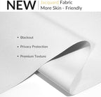 Boolegon Blackout Roller Shades for Windows, Pure White, 27" W x 36" H - Image 2