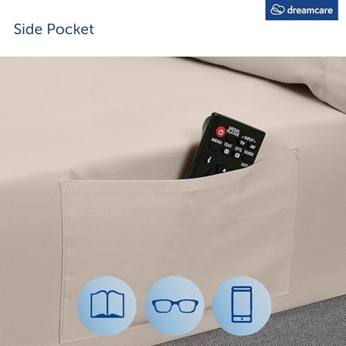 DREAMCARE King Size Sheets Set - 6 pcs Breathable Cooling Sheets King Size - Image 5