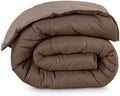 Bare Home Reversible Comforter (Full, Cocoa/Taupe) by BareHome