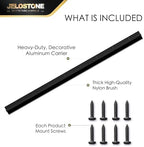 2 Pack – 42'' Premium Aluminum Door Sweep with Nylon Brush, Seals Gaps Up to 5/8", Matte Black Anodized Aluminum Door Sweep, UL Fire-Certified, and Built for Long-Term Performance, JS-NB161 - Image 3