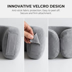 Memory Foam Travel Neck Pillow with Chin Wrap for Airplanes - Image 4