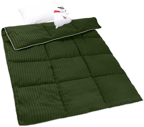 ZPECC Toddler Down Alternative Comforter, 39" x 47", Olive Green by ZPECC-ABrandThatHasBeenFocusedOnBeddingFor20Years