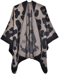 Lacavocor Women's Shawl Wrap Poncho Cape Cardigan Open Front by Lacavocor