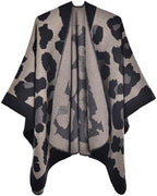 Lacavocor Women's Shawl Wrap Poncho Cape Cardigan Open Front by Lacavocor