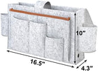 Muka Custom Bedside Caddy Organizer, Felt Sofa Armrest Storage - Image 2