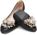KUNWFNIX Women Ballet Flats Rhinestone Wedding Ballerina Shoes Foldable Sparkly Comfort Slip on Flat Shoes by KUNWFNIX