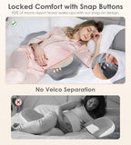 DONAMA Memory Foam Pregnancy Pillow Maternity Wedge Pillow for Side Sleeper - Image 6