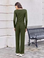 Ekouaer Two Piece Sets for Women Fall Lounge Sets Casual Matching Outfits - Image 2