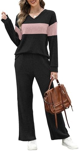 RUMIA Lounge Sets for Women Cozy Travel Matching Sweater Fall Outfits - Image 2