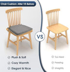 TushGuard Chair Cushions, 4 Pack Memory Foam Chair Pads, Grey - Image 3