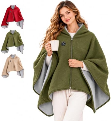 2027 New Heated Shawl Wraps for Women, USB Wearable Blanket by Unknown