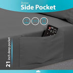 DREAMCARE Queen Sheets - 6 pcs Breathable Cooling Sheets Queen - up to 15" - Image 3