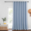 NICETOWN Blackout Curtains for Sliding Glass Door Room Divider Noise Reduce Curtain Panel Portable Window Screen Sliding Partition, W100 x L102 inches, 1 Panel, Vintage Blue by NICETOWN