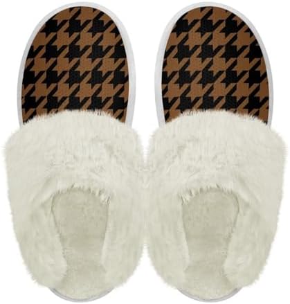 Cotton Slippers With Fluffy Edges House Slippers by PJHEQOXE