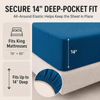 CozyLux King Size Comforter Set Teal - 7 Pieces Bed in a Bag - Image 5