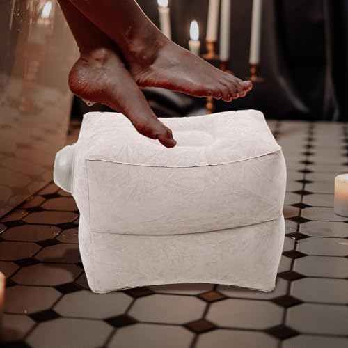 Inflatable Foot Rest Pillow Adjustable Height for Desk Travel - Image 5