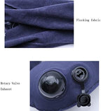 Travel Pillow Push-Button Inflatable U Shaped Neck Pillow for Neck Support Airplanes with Travel Packsack and Luggage Clip(D) - Image 7
