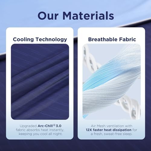 Elegear Cooling Comforter Queen Size, Ultra Lightweight, 90" x 90", Blue - Image 5
