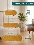Long Cylinder Pillow Corduroy Lumbar Pillow Neck Roll Throw Pillow - Image 7