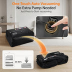 KXB Travel Vacuum Seal Bags with One-Button Suction, 34L Compression Packing Cubes for Carry-On Suitcase & Travel Backpack, Reusable IP67 Waterproof Vacuum Storage Kit for Luggage - Image 2