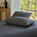 DOZ by SIJO Pillowcase Set, 100% Viscose derived from Organically Grown Bamboo, Buttery Soft, Silky, Breathable, Cooling, Oeko-TEX, High GSM, 2-Pack, Envelope Closure (King, Storm) by DOZ