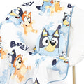 Jay Franco Bluey & Bingo Nogginz Set - 40 x 50 Inch Lightweight Travel Throw Blanket & Pillow - Kids Super Soft 2 Piece Bedding Set by JayFranco