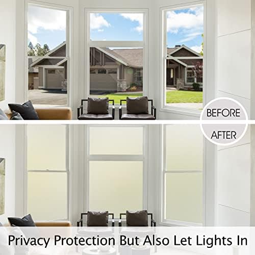 HIDBEA Frosted Glass Window Privacy Film,Static Cling 23.6 in x 6.5 ft - Image 3