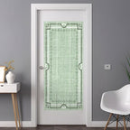 Window Privacy Film Frosted, Sage Green Botanical Non-Adhesive Static Cling Window Tint, Vintage Florals Geometric Minimalist Insulated Windows Frosted Films for Living Room, 35.4 x 78.7 Inches - Image 3