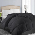 EASELAND Queen Size Down Alternative Comforter, Black, 88x88 Inches by EASELAND