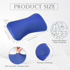 Thyle 2 Pcs Bead Neck Pillow 15 x 8 Inch Bone Shape Pillow, Pink, Blue - Image 3