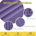 NICETOWN Blackout Lilac Purple Curtain 84 inches Long, Energy Saving Thermal Drape Grommet Sound Reducing Light Blocking Window Treatment for Baby Nursery Bedroom, 1 Panel, W100 x L84 - Image 3